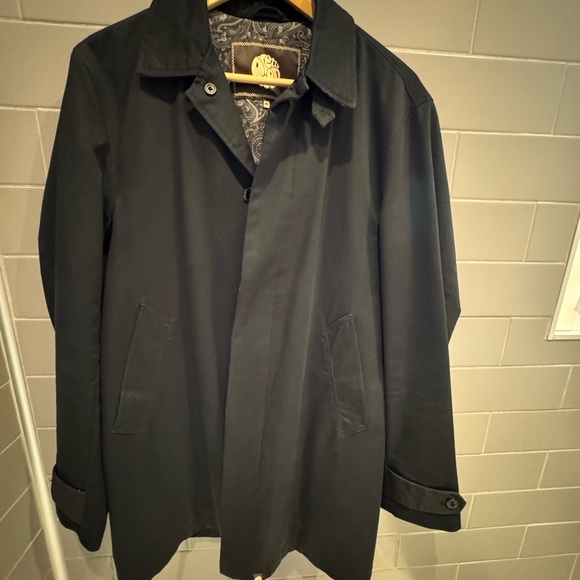 Pretty Green Black stylish Trench Coat - Picture 4 of 5